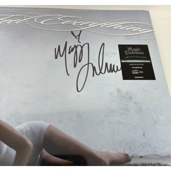 Maggie Lindemann I Feel Everything Signed LP Vinyl Record Cloud White - Picture 4 of 7